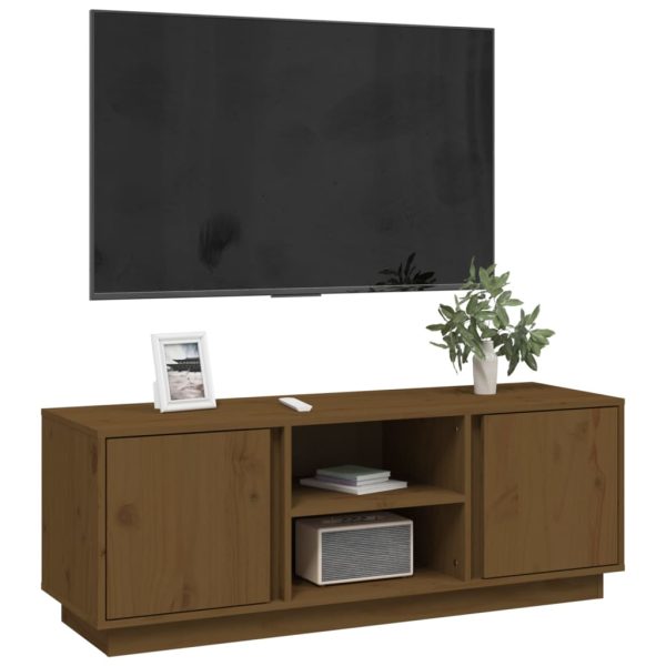 Mobile Porta Tv Ambra 110x35x40,5 Cm In Legno Massello Di Pino - Image 4