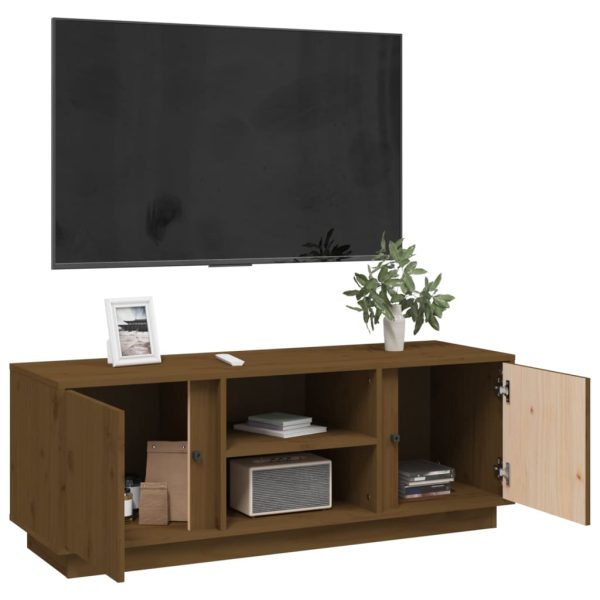 Mobile Porta Tv Ambra 110x35x40,5 Cm In Legno Massello Di Pino - Image 5