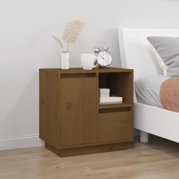 Comodini 2 Pz Ambra 50x34x50 Cm In Legno Massello Di Pino - Image 3