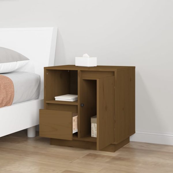 Comodini 2 Pz Ambra 50x34x50 Cm In Legno Massello Di Pino - Image 4