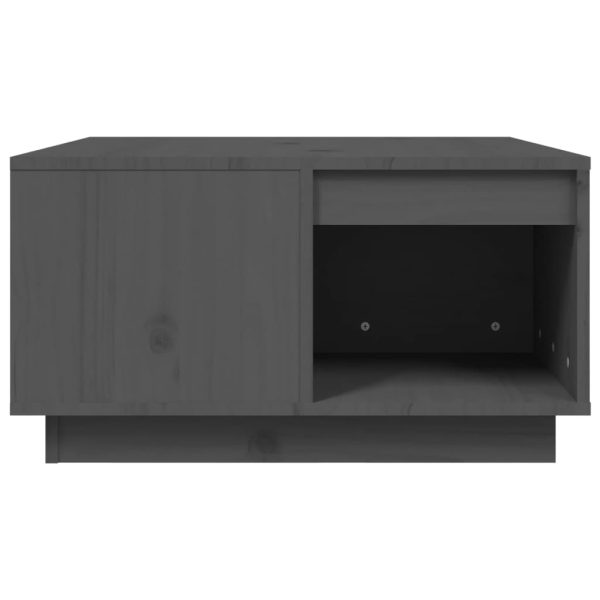 Tavolino Da Salotto Nero 60x61x32,5 Cm Legno Massello Di Pino - Image 6