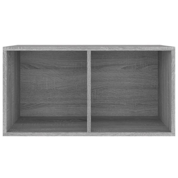 Contenitore Vinili Grigio Sonoma 71x34x36 Cm Legno Multistrato - Image 3