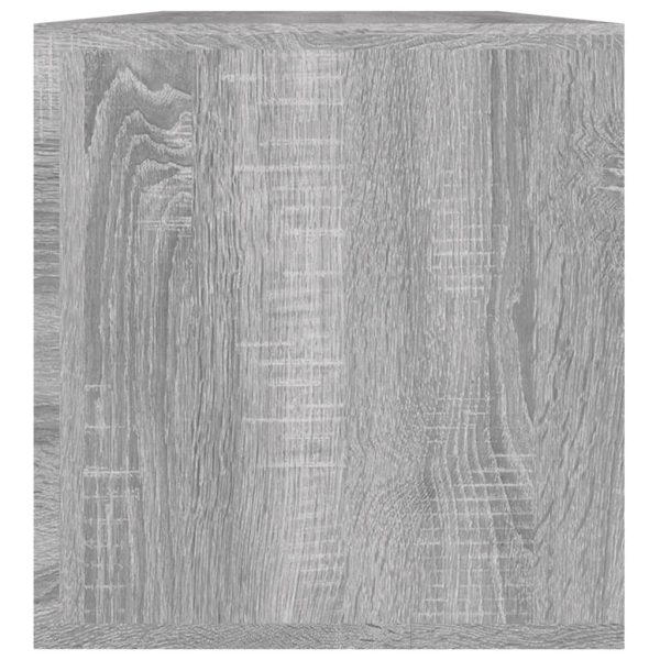 Contenitore Vinili Grigio Sonoma 71x34x36 Cm Legno Multistrato - Image 4