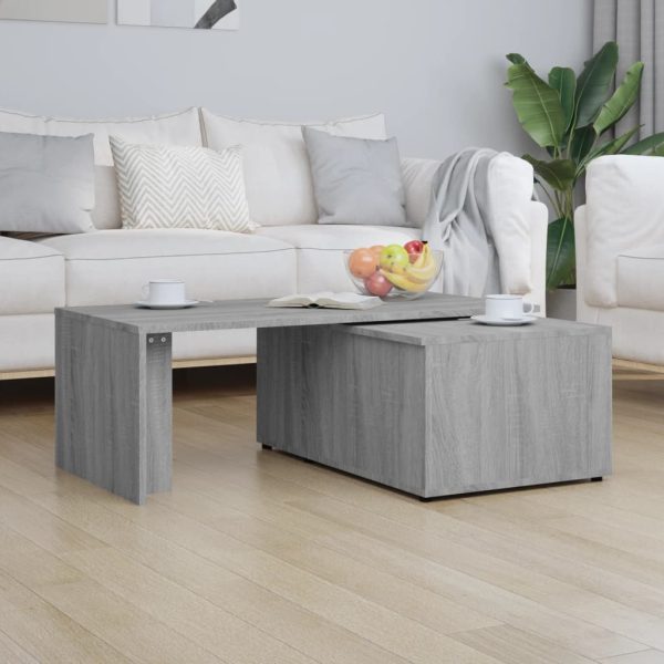 Tavolino Da Salotto Grigio Sonoma 150x50x35cm Legno Multistrato - Image 3