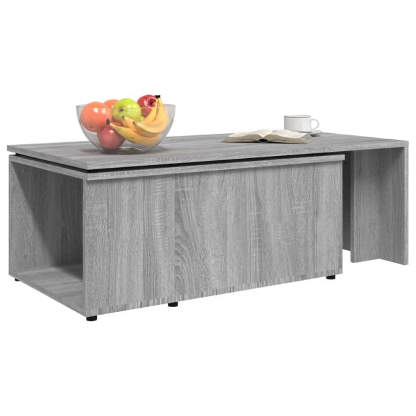 Tavolino Da Salotto Grigio Sonoma 150x50x35cm Legno Multistrato - Image 5