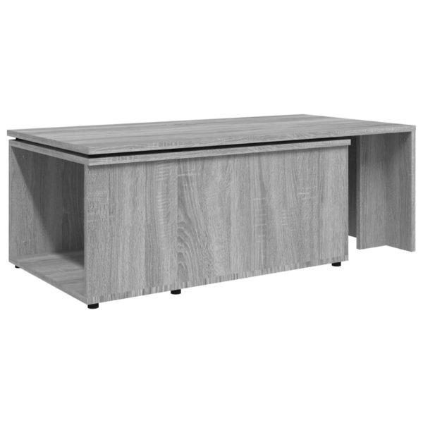 Tavolino Da Salotto Grigio Sonoma 150x50x35cm Legno Multistrato - Image 6