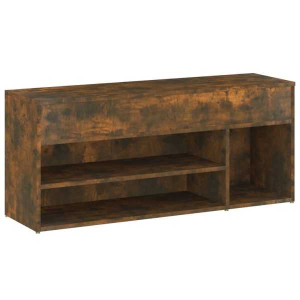 Scarpiera Rovere Fumo 105x30x45 Cm In Legno Multistrato - Image 5
