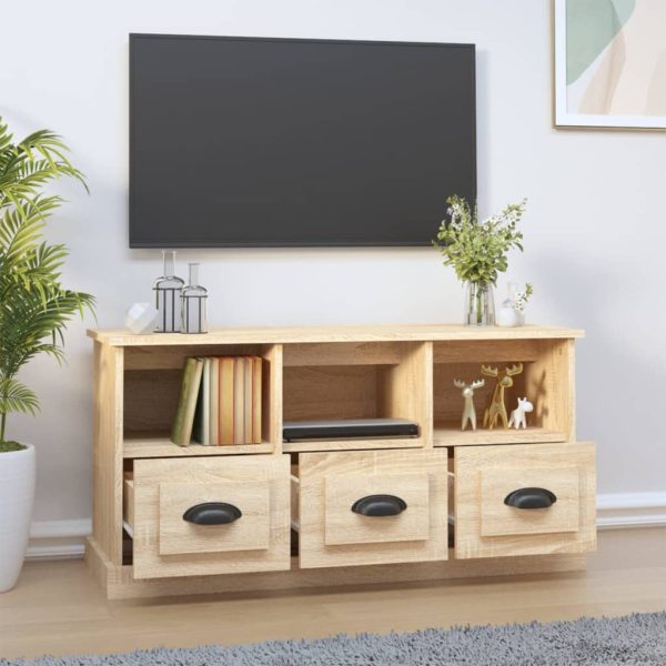 Mobile Per Tv Rovere Sonoma 100x35x50 Cm In Legno Multistrato - Image 3