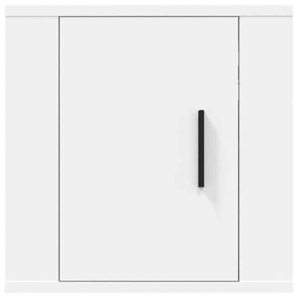 Mobili Porta Tv A Parete 2 Pz Bianco 40x34,5x40 cm - Image 6