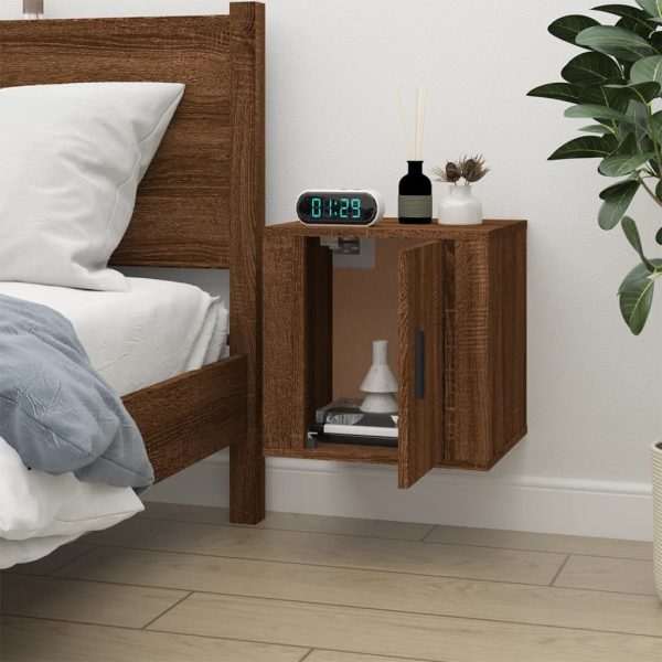 Mobile Porta Tv A Parete Rovere Marrone 40x34,5x40 cm - Image 4