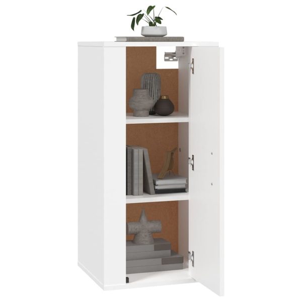 Mobile Porta Tv A Parete Bianco 40x34,5x80 cm - Image 3