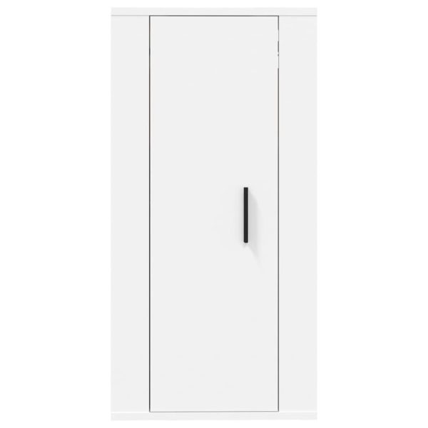 Mobile Porta Tv A Parete Bianco 40x34,5x80 cm - Image 5