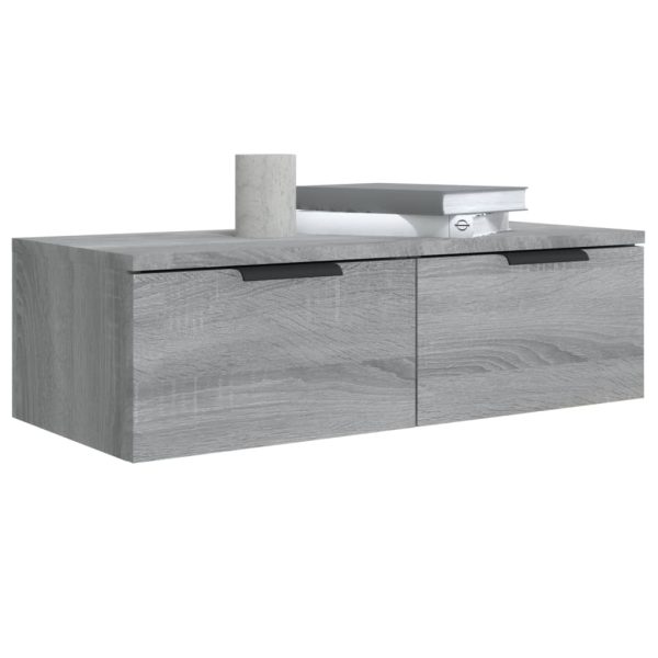 Armadietto A Muro Grigio Sonoma 68x30x20cm In Legno Multistrato - Image 4