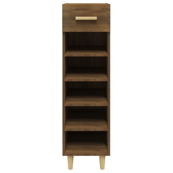 Scarpiera Rovere Marrone 30x35x105 Cm In Legno Multistrato - Image 4