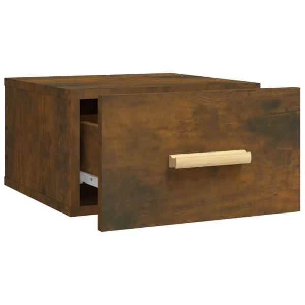 Comodino A Muro Rovere Fumo 35x35x20 cm - Image 6
