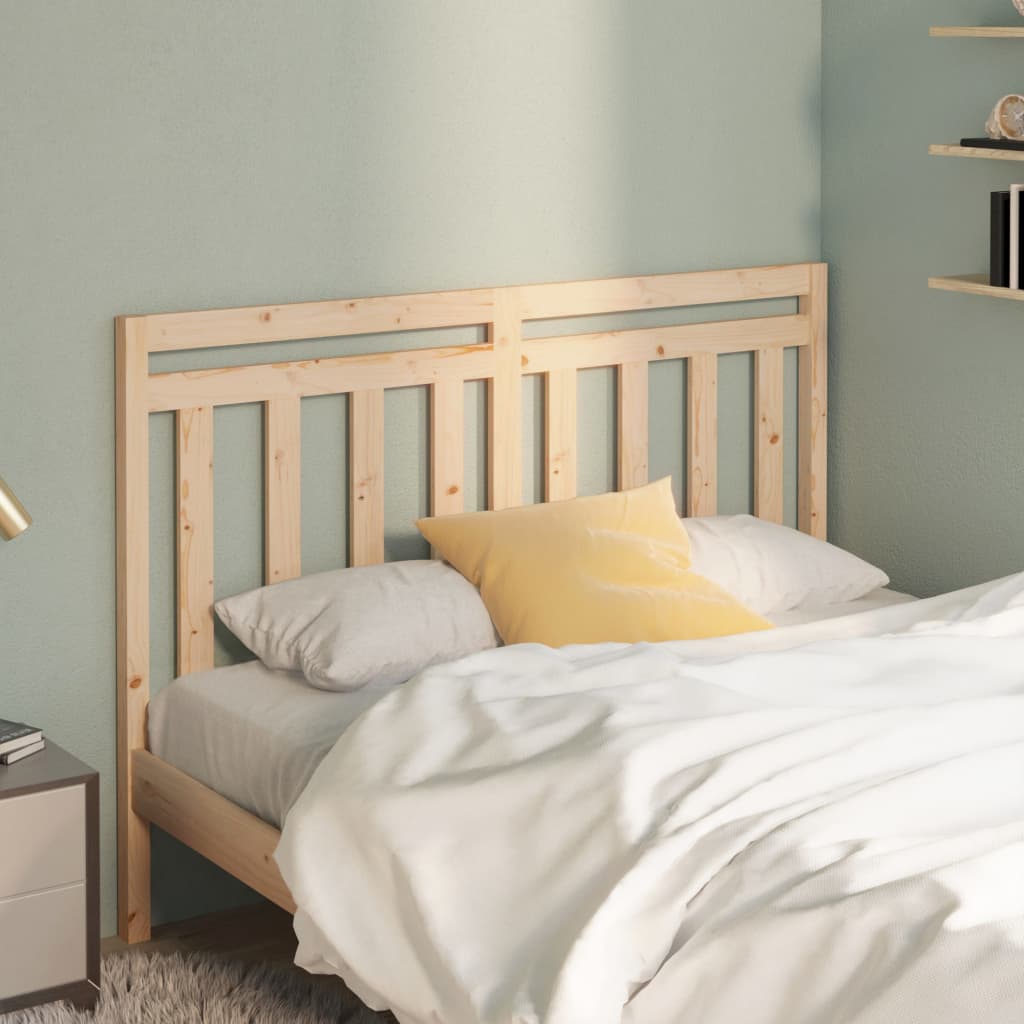 Testiera Per Letto 126x4x100 Cm In Legno Massello Di Pino