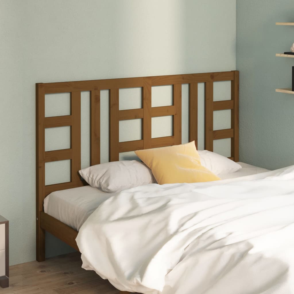 Testiera Per Letto Ambra 146x4x100 Cm In Legno Massello Di Pino