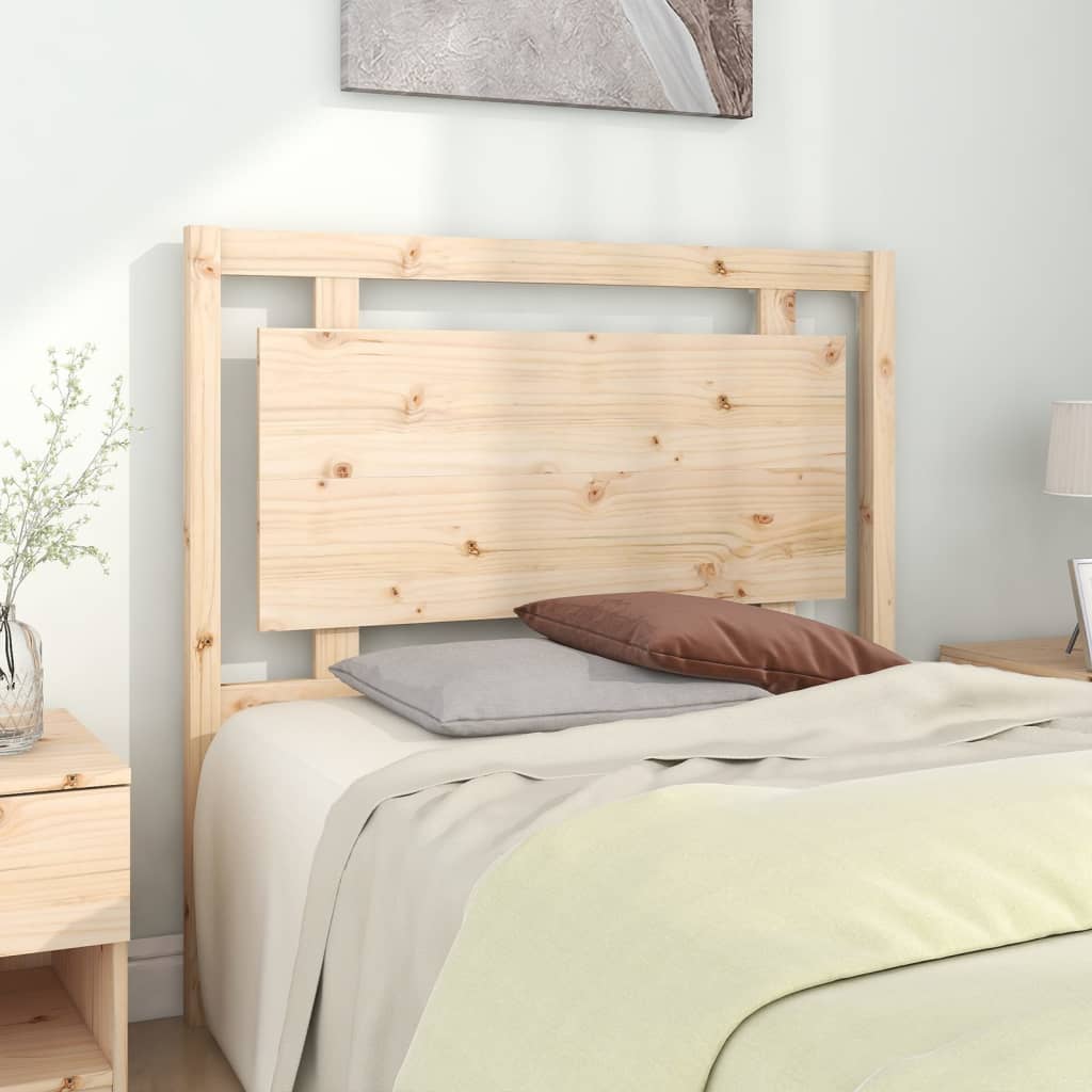 Testiera Per Letto 105,5x4x100 Cm In Legno Massello Di Pino