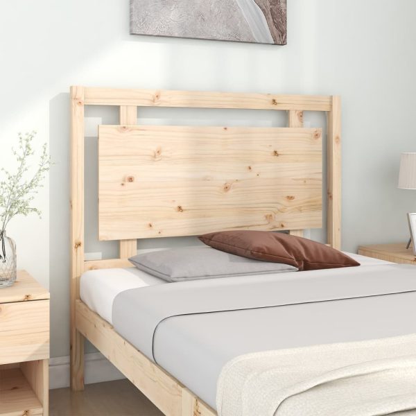 Testiera Per Letto 105,5x4x100 Cm In Legno Massello Di Pino - Image 3