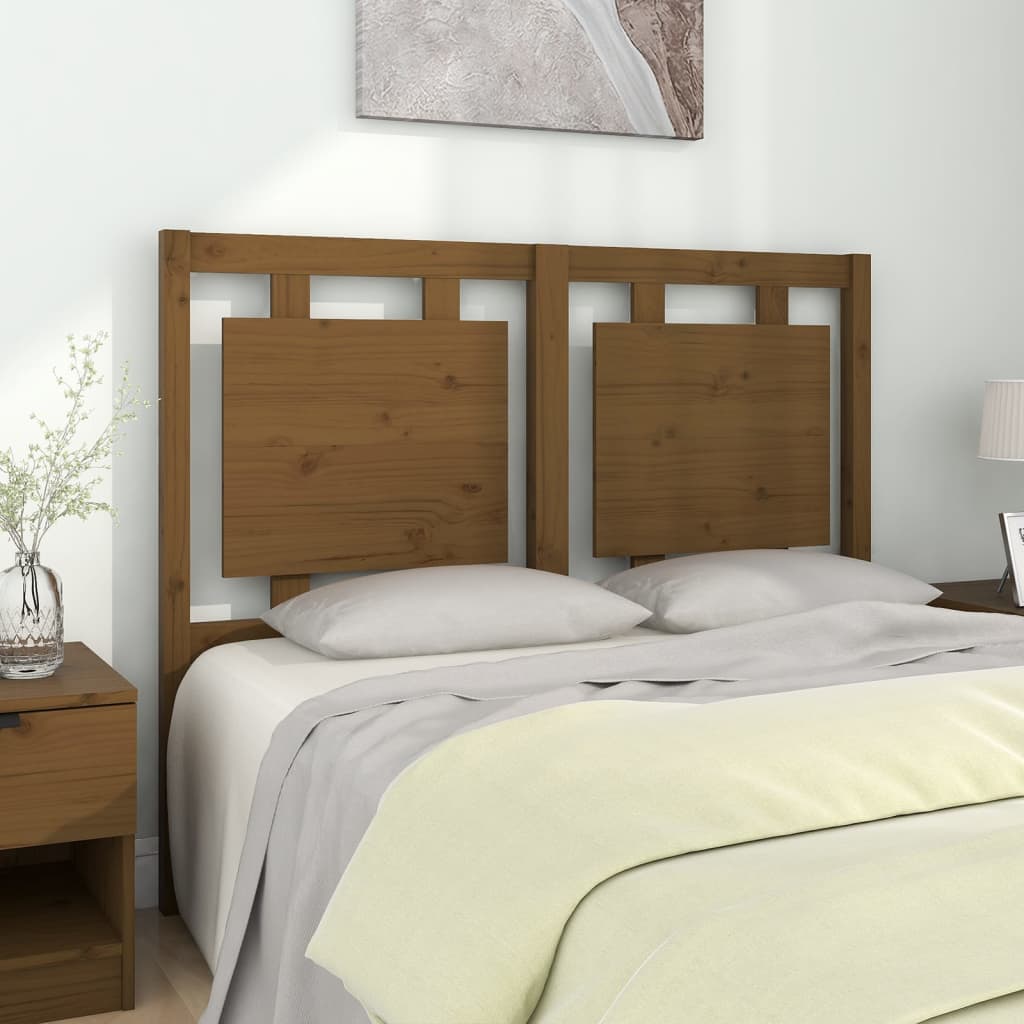 Testiera Per Letto Ambra 125,5x4x100 Cm Legno Massello Di Pino