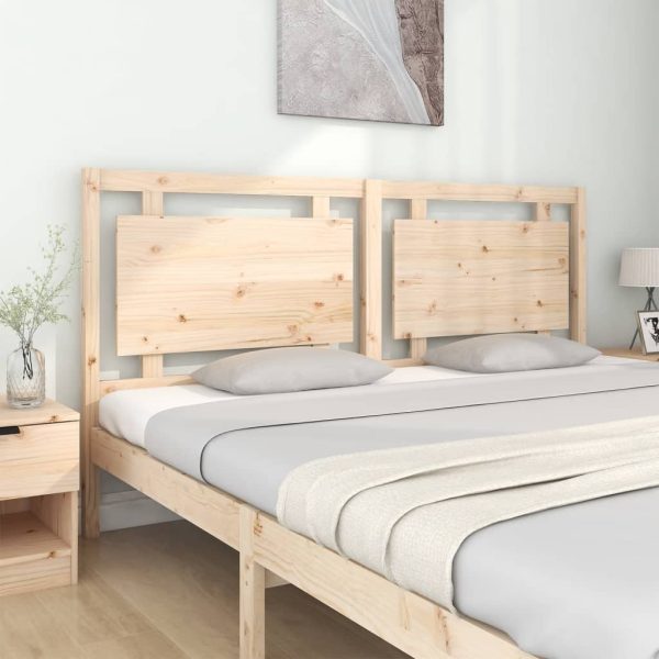 Testiera Per Letto 185,5x4x100 Cm In Legno Massello Di Pino - Image 3