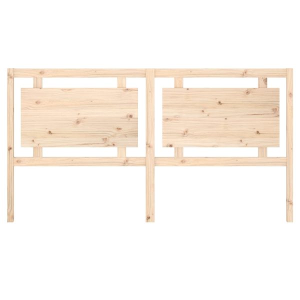 Testiera Per Letto 185,5x4x100 Cm In Legno Massello Di Pino - Image 4