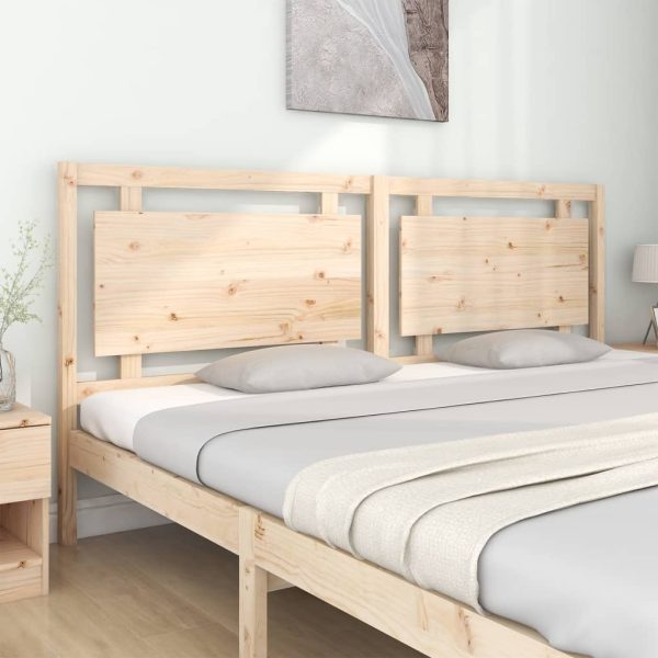 Testiera Per Letto 205,5x4x100 Cm In Legno Massello Di Pino - Image 3