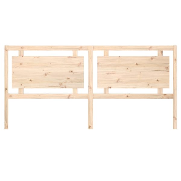 Testiera Per Letto 205,5x4x100 Cm In Legno Massello Di Pino - Image 4