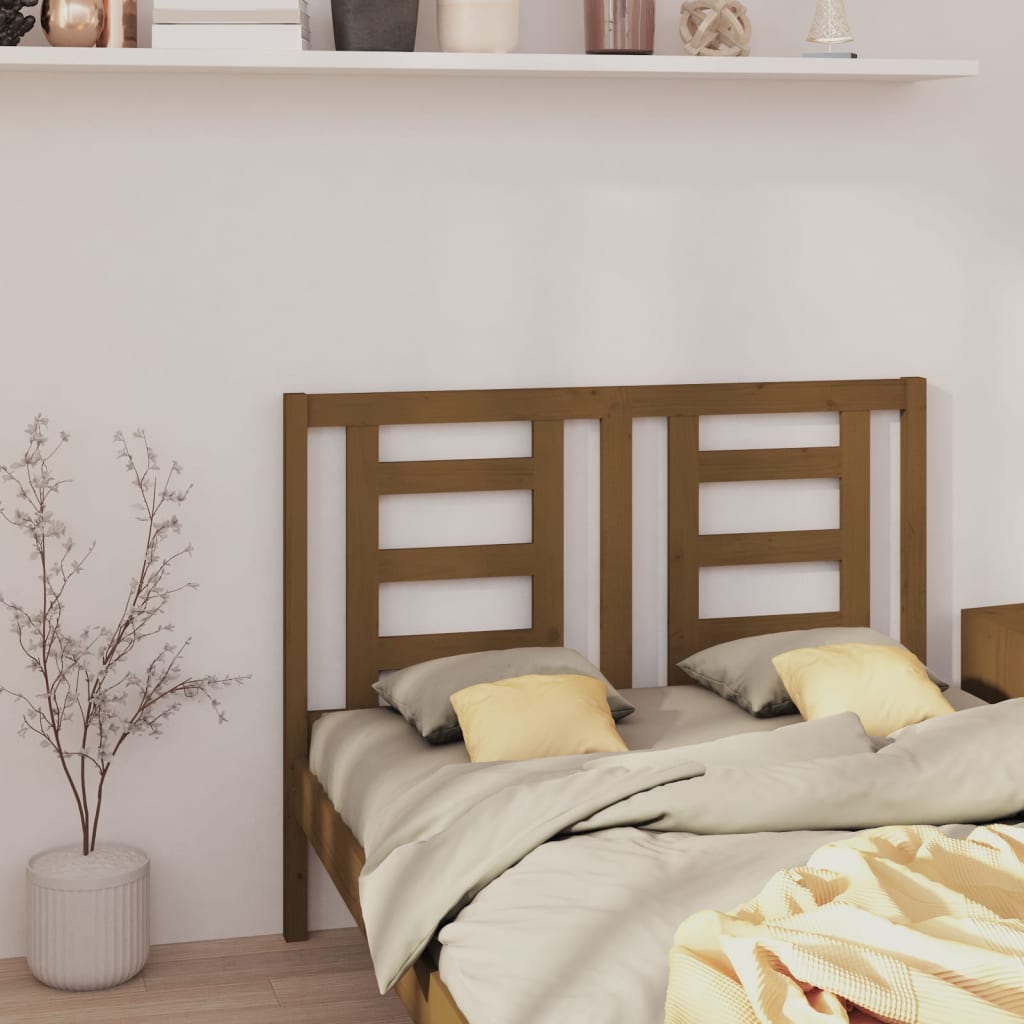 Testiera Per Letto Ambra 126x4x100 Cm In Legno Massello Di Pino