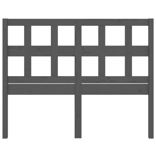 Testiera Per Letto Grigia 165,5x4x100 Cm Legno Massello Di Pino - Image 4