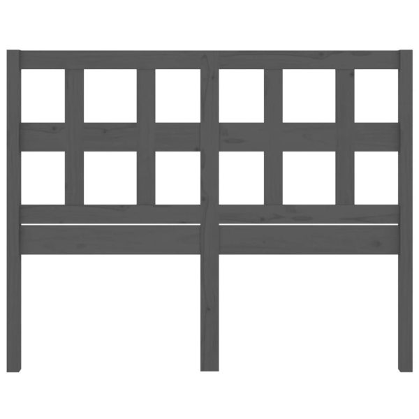 Testiera Per Letto Grigia 205,5x4x100 Cm Legno Massello Di Pino - Image 4
