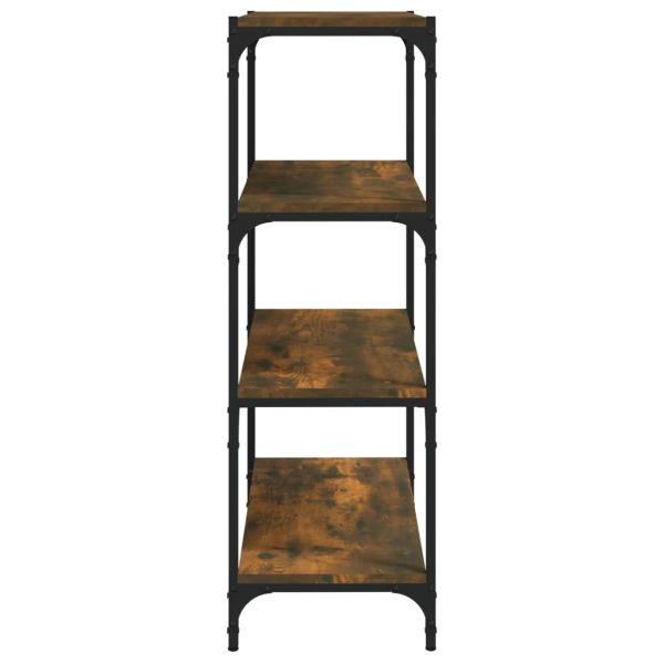 Libreria Rovere Fumo 60x33x100 Cm Legno Multistrato E Acciaio - Image 6