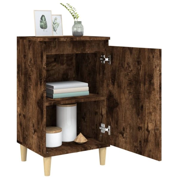 Comodini 2 Pz Rovere Fumo 40x35x70 Cm In Legno Multistrato - Image 4