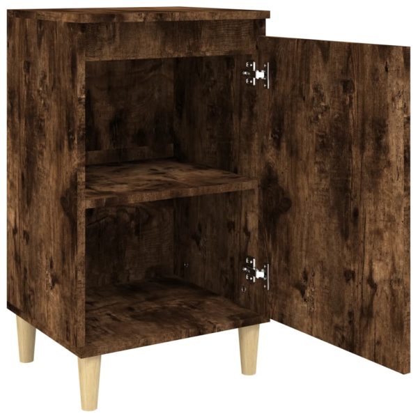 Comodini 2 Pz Rovere Fumo 40x35x70 Cm In Legno Multistrato - Image 6