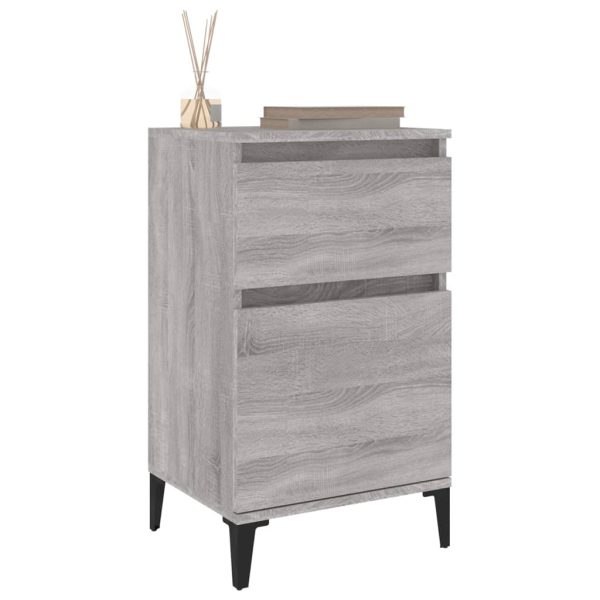 Comodini 2 Pz Grigio Sonoma 40x35x70 cm - Image 4