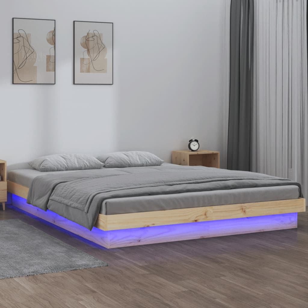 Giroletto Con Led 140x190 Cm In Legno Massello
