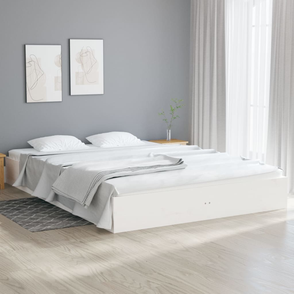 Giroletto Bianco In Legno Massello 120x200 cm