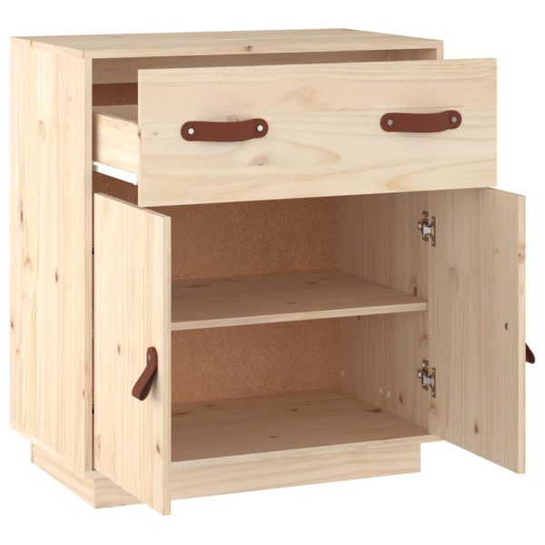 Credenza 65,5x40x75 Cm In Legno Massello Di Pino - Image 4