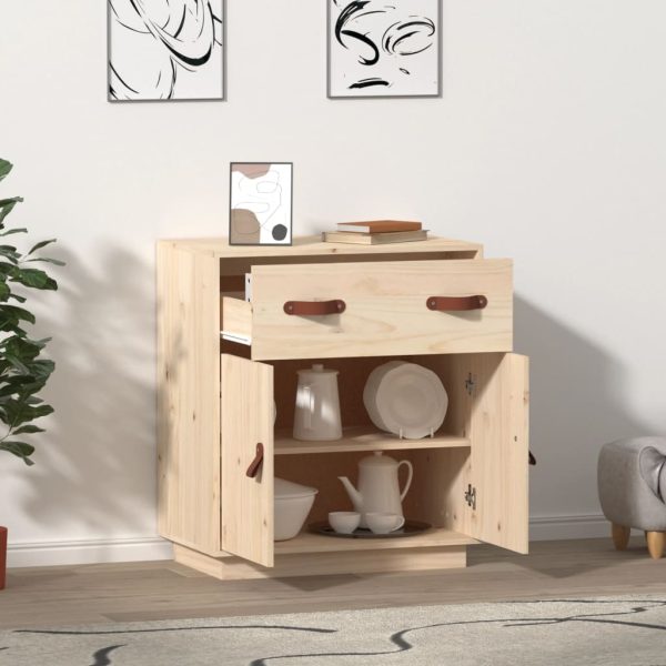 Credenza 65,5x40x75 Cm In Legno Massello Di Pino - Image 6
