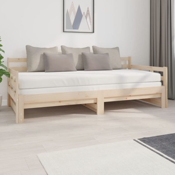 Dormeuse Estraibile Legno Massello Pino 2x(90x200) cm