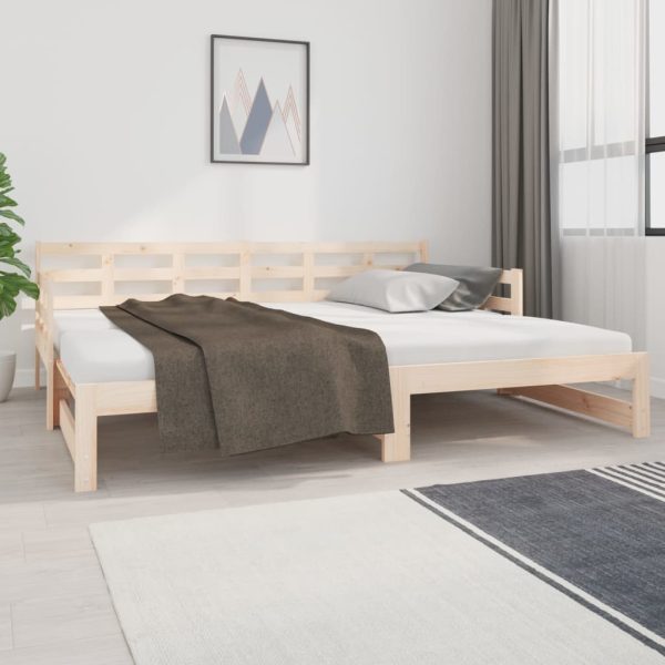 Dormeuse Estraibile Legno Massello Pino 2x(90x200) cm - Image 3