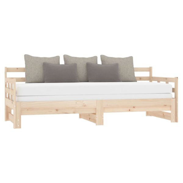 Dormeuse Estraibile Legno Massello Pino 2x(90x200) cm - Image 4
