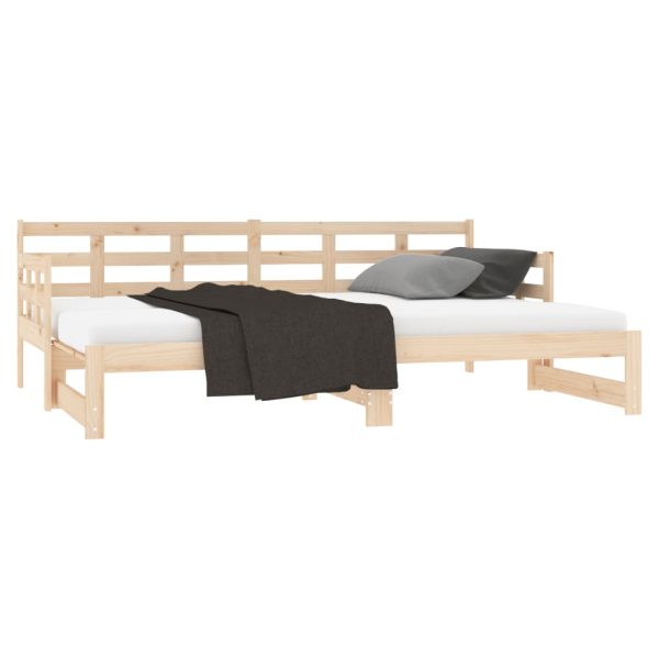Dormeuse Estraibile Legno Massello Pino 2x(90x200) cm - Image 5