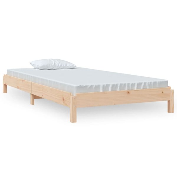 Letto Impilabile 90x190 Cm In Legno Massello Di Pino - Image 2