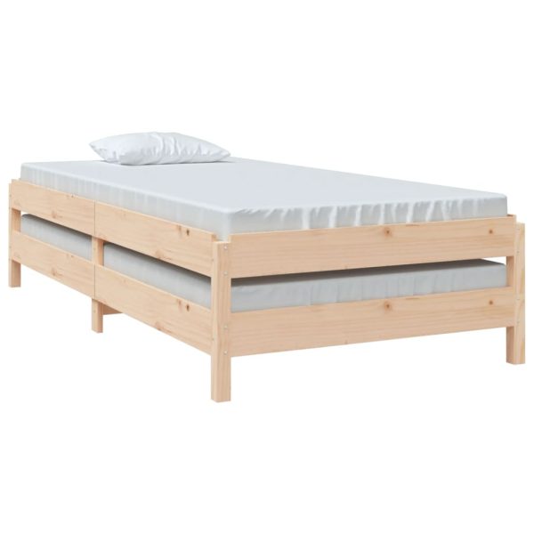 Letto Impilabile 90x190 Cm In Legno Massello Di Pino - Image 5