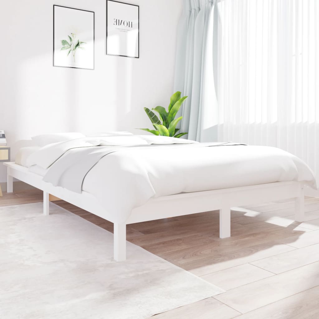 Giroletto Bianco 140x200 Cm In Legno Massello Di Pino