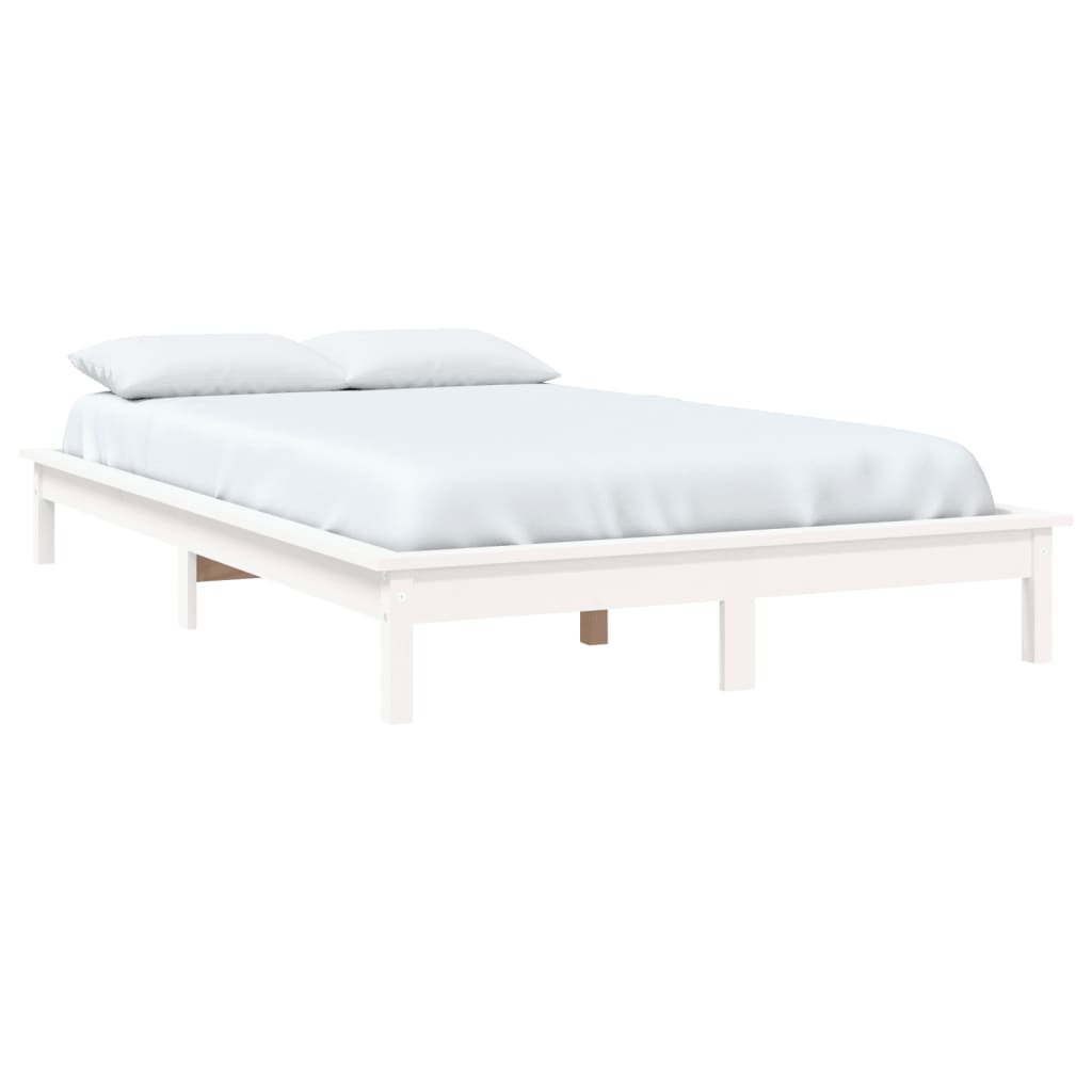 Giroletto Bianco 160x200 Cm In Legno Massello Di Pino - Image 3