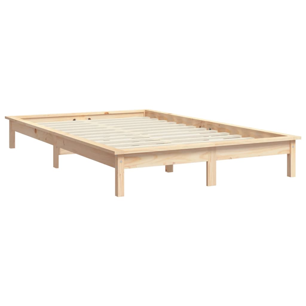 Giroletto Nero 180x200 Cm Super King In Legno Massello Di Pino - Image 4
