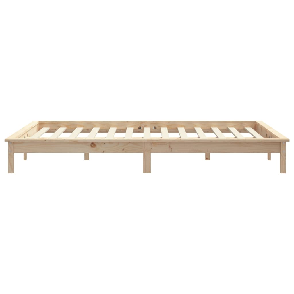 Giroletto Nero 180x200 Cm Super King In Legno Massello Di Pino - Image 6