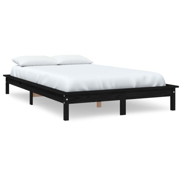 Giroletto Nero 140x190 Cm In Legno Massello Di Pino - Image 2